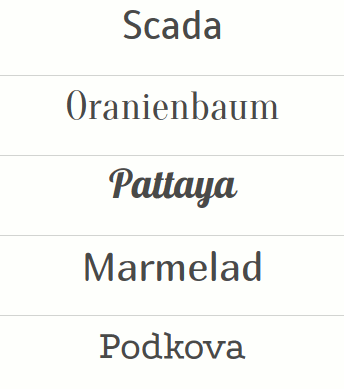 Font library