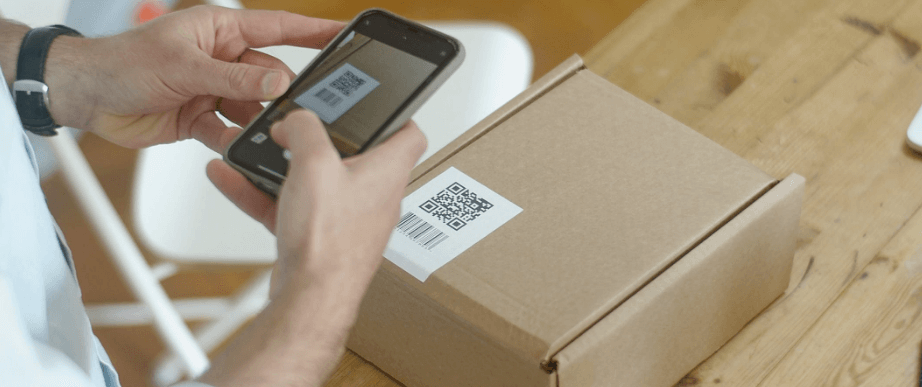 QR code parcel