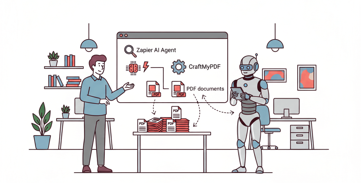 How to generate a PDF document using Zapier ai agent and CraftMyPDF