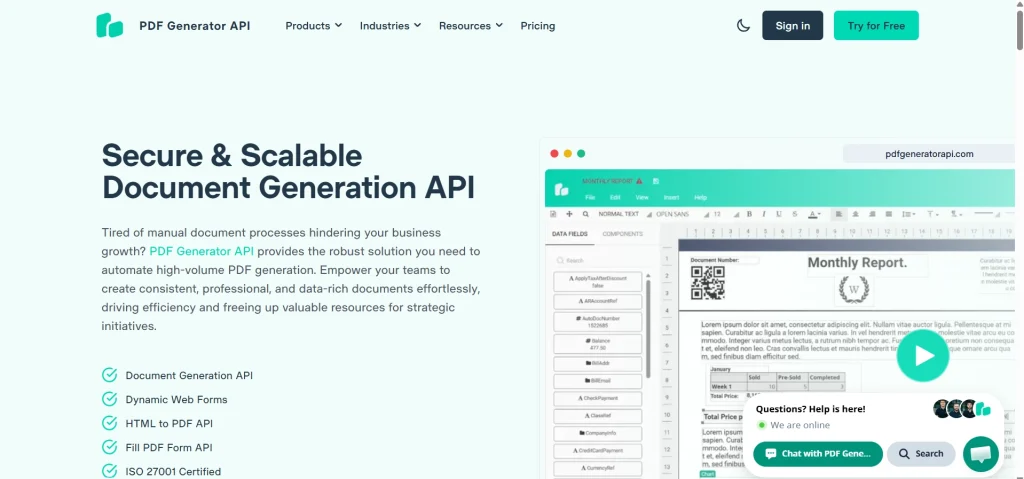 PDF Generator API